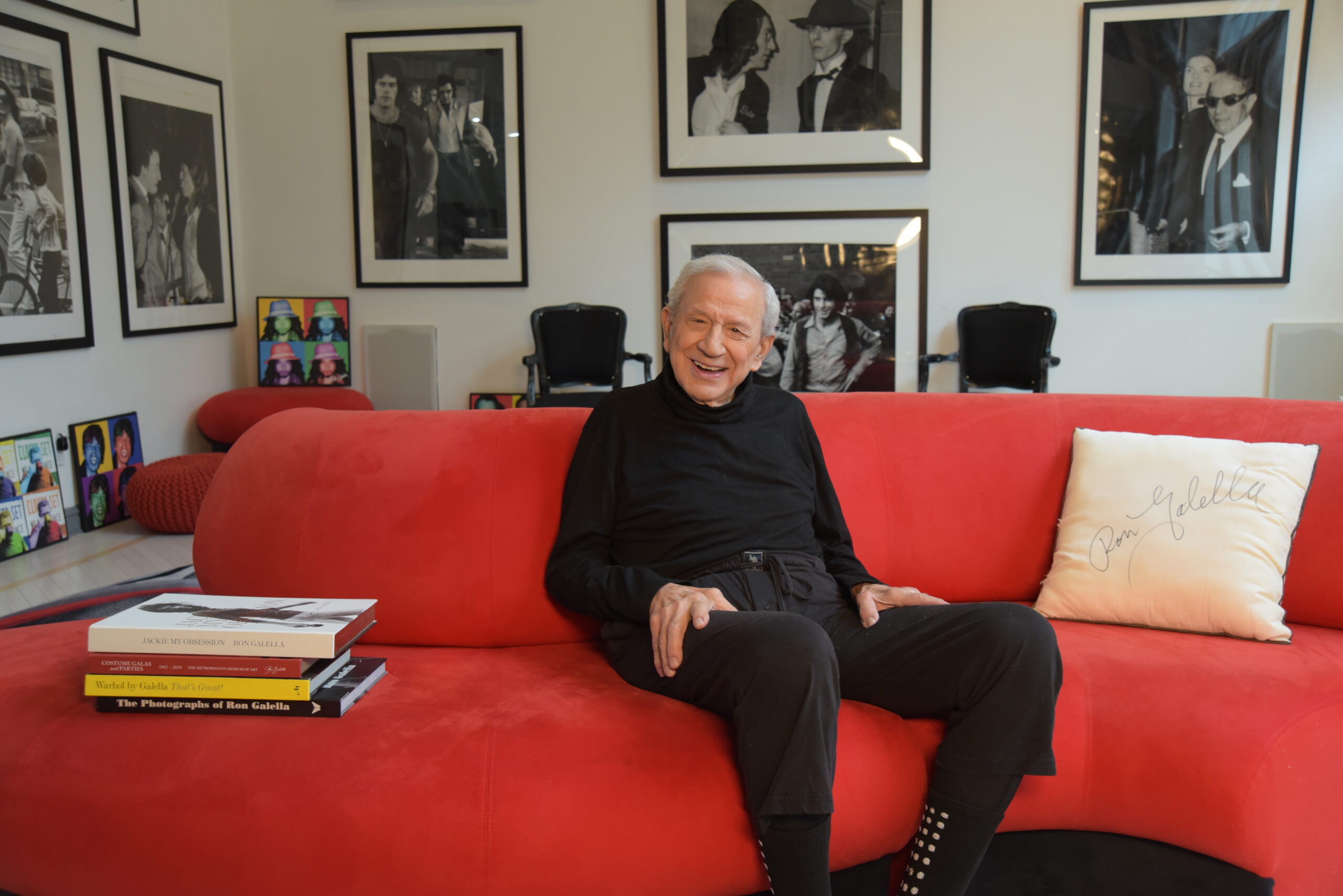 Ron Galella, age 90, at his New Jersey home, July 2021.<br/>
Photo credit to the right: © Geoffrey Croft